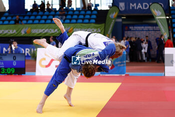 2023-06-11 - Rachel Hawkes (IRL) and Lucie Jarrot (FRA), Women -70 kg during the Madrid European Open 2023, European Judo Union event on June 11, 2023 at Polideportivo Municipal de Gallur in Madrid, Spain - JUDO - MADRID EUROPEAN OPEN 2023 - JUDO - CONTACT
