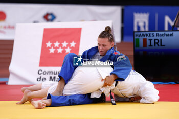 2023-06-11 - Rachel Hawkes (IRL) and Lucie Jarrot (FRA), Women -70 kg during the Madrid European Open 2023, European Judo Union event on June 11, 2023 at Polideportivo Municipal de Gallur in Madrid, Spain - JUDO - MADRID EUROPEAN OPEN 2023 - JUDO - CONTACT