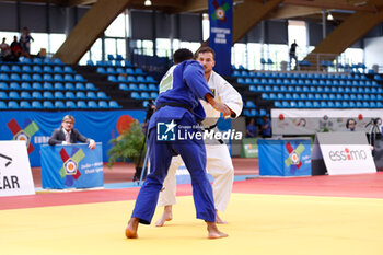 2023-06-11 - Marvin Belz (GER) and Mohammed Lahboub (MAR), Men +100 kg during the Madrid European Open 2023, European Judo Union event on June 11, 2023 at Polideportivo Municipal de Gallur in Madrid, Spain - JUDO - MADRID EUROPEAN OPEN 2023 - JUDO - CONTACT