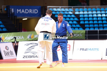 2023-06-11 - Jules Blom (NED) and Paul Devos (FRA), Men +100 kg during the Madrid European Open 2023, European Judo Union event on June 11, 2023 at Polideportivo Municipal de Gallur in Madrid, Spain - JUDO - MADRID EUROPEAN OPEN 2023 - JUDO - CONTACT