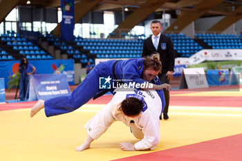 2023-06-11 - Lucie Dupin (FRA) and Maria Hoellwart (AUT), Women +78 kg during the Madrid European Open 2023, European Judo Union event on June 11, 2023 at Polideportivo Municipal de Gallur in Madrid, Spain - JUDO - MADRID EUROPEAN OPEN 2023 - JUDO - CONTACT
