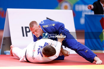 2023-06-11 - Teo L'Herbier (FRA) and Axel Heeren (NED), Men -90 kg during the Madrid European Open 2023, European Judo Union event on June 11, 2023 at Polideportivo Municipal de Gallur in Madrid, Spain - JUDO - MADRID EUROPEAN OPEN 2023 - JUDO - CONTACT