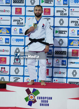 2023-11-03 - Luka Mkheidze of France Gold medal, Men's -60 KG during the European Judo Championships Individuals 2023 on November 3, 2023 at Sud de France Arena in Montpellier, France - JUDO - EUROPEAN CHAMPIONSHIPS 2023 - JUDO - CONTACT