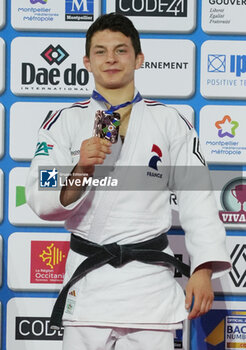 2023-11-03 - Romain Valadier-Picard of France Bronze medal, Men's -60 KG during the European Judo Championships Individuals 2023 on November 3, 2023 at Sud de France Arena in Montpellier, France - JUDO - EUROPEAN CHAMPIONSHIPS 2023 - JUDO - CONTACT