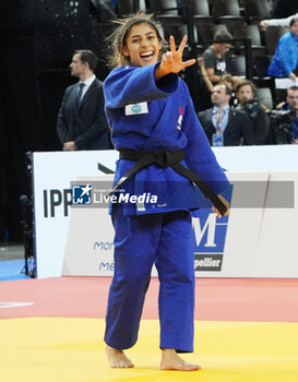 2023-11-03 - Shirine Boukli of France Gold medal, Final Women's -48 KG during the European Judo Championships Individuals 2023 on November 3, 2023 at Sud de France Arena in Montpellier, France - JUDO - EUROPEAN CHAMPIONSHIPS 2023 - JUDO - CONTACT
