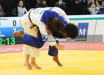 2023-11-04 - Marie-Eve Gahié of France and Madina Taimazova of Individual Neutral Athletes, Final Women's -70 KG during the European Judo Championships Individuals 2023 on November 4, 2023 at Sud de France Arena in Montpellier, France - JUDO - EUROPEAN CHAMPIONSHIPS 2023 - JUDO - CONTACT
