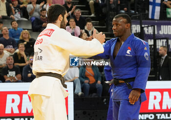 2023-11-04 - Alpha Oumar Djalo of France and Tato Grigalashvili of Georgia, Men's -81 KG during the European Judo Championships Individuals 2023 on November 4, 2023 at Sud de France Arena in Montpellier, France - JUDO - EUROPEAN CHAMPIONSHIPS 2023 - JUDO - CONTACT
