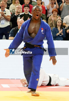 2023-11-04 - Alpha Oumar Djalo of France and Attila Ungvari of Hungary, Men's -81 KG during the European Judo Championships Individuals 2023 on November 4, 2023 at Sud de France Arena in Montpellier, France - JUDO - EUROPEAN CHAMPIONSHIPS 2023 - JUDO - CONTACT