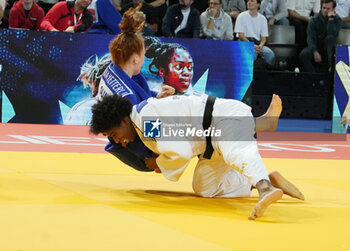 2023-11-04 - Marie-Eve Gahié of France and Gioia Vetterli of Switzerland, Women's -70 KG during the European Judo Championships Individuals 2023 on November 4, 2023 at Sud de France Arena in Montpellier, France - JUDO - EUROPEAN CHAMPIONSHIPS 2023 - JUDO - CONTACT