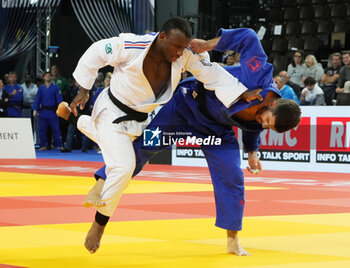 2023-11-04 - Alpha Oumar Djalo of France and Lukas Wittwer of Switzerland, Men's -81 KG during the European Judo Championships Individuals 2023 on November 4, 2023 at Sud de France Arena in Montpellier, France - JUDO - EUROPEAN CHAMPIONSHIPS 2023 - JUDO - CONTACT