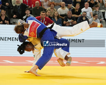 2023-11-04 - Clarisse Agbegnenou of France and Szofi Ozbas of Hungary, Women's -63 KG during the European Judo Championships Individuals 2023 on November 4, 2023 at Sud de France Arena in Montpellier, France - JUDO - EUROPEAN CHAMPIONSHIPS 2023 - JUDO - CONTACT