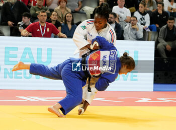 2023-11-04 - Clarisse Agbegnenou of France and Szofi Ozbas of Hungary, Women's -63 KG during the European Judo Championships Individuals 2023 on November 4, 2023 at Sud de France Arena in Montpellier, France - JUDO - EUROPEAN CHAMPIONSHIPS 2023 - JUDO - CONTACT