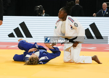 2023-11-04 - Clarisse Agbegnenou of France and Emilia Kanerva of Finland, Women's -63 KG during the European Judo Championships Individuals 2023 on November 4, 2023 at Sud de France Arena in Montpellier, France - JUDO - EUROPEAN CHAMPIONSHIPS 2023 - JUDO - CONTACT