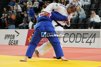 2023-11-05 - Romane Dicko of France against Marit Kamps of Netherlands, Semi-final Women's +78 KG during the European Judo Championships Individuals 2023 on November 5, 2023 at Sud de France Arena in Montpellier, France - JUDO - EUROPEAN CHAMPIONSHIPS 2023 - JUDO - CONTACT