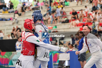 2023-06-10 - Jack Woolley (IRL) vs Bailey Lewis (AUS) -58kg M - WORLD TAEKWONDO GRAND PRIX DAY2 - TAEKWONDO - CONTACT