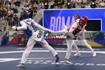 2023-06-09 - Jade JONES (GBR) vs Faith DILLON (USA) during Semi Finals round Women -57kg of World Taekwondo Grand Prix at Foro Italico, Nicola Pietrangeli Stadium, 9th June 2023, Rome, Italy. - WORLD TAEKWONDO GRAND PRIX DAY1 - TAEKWONDO - CONTACT