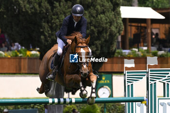 2023-05-25 - Wilm Vermeir (BEL) during the 90° CSIO ROMA 2023, CSIO5* A against the clock (238.2.1) - 1.50m - 30.000 € - LR - presented by ENI, on May 25, 2023 at Piazza di Siena in Rome, Italy. - CSIO ROMA PIAZZA DI SIENA - INTERNATIONALS - EQUESTRIAN