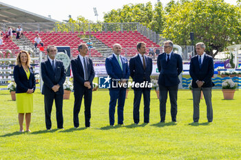 2023-08-30 - Opening ceremony FEI European Jumping Championship 2023 with Attilio Fontana (president of the Lombardy Region) and Giuseppe Sala (mayor of Milan) - 2023 JUMPING EUROPEAN CHAMPIONSHIP - INTERNATIONALS - EQUESTRIAN