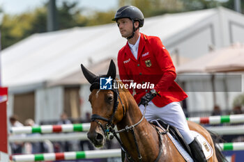 2023-08-30 - Gerrit NIEBERG of Germany riding Ben 431 during the FEI European Jumping Championship 2023, Equestrian event on August 30, 2023 at hippodrome Snai San Siro in Milan, Italy
 106AO58 BEN 431 - 2023 JUMPING EUROPEAN CHAMPIONSHIP - INTERNATIONALS - EQUESTRIAN