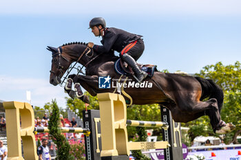 2023-08-30 - GAUDIANO Emanuele of Italy riding Crack Balou during the FEI European Jumping Championship 2023, Equestrian event on August 30, 2023 at hippodrome Snai San Siro in Milan, Italy - 2023 JUMPING EUROPEAN CHAMPIONSHIP - INTERNATIONALS - EQUESTRIAN