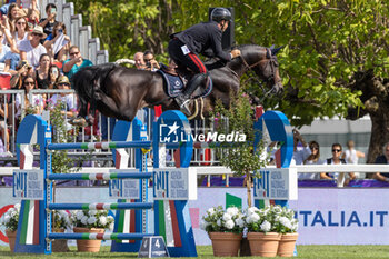 2023-08-31 - GAUDIANO Emanuele of Italy riding Crack Balou during the FEI European Jumping Championship 2023, Equestrian event on August 30, 2023 at hippodrome Snai San Siro in Milan, Italy - 2023 JUMPING EUROPEAN CHAMPIONSHIP - INTERNATIONALS - EQUESTRIAN
