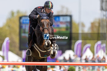 2023-08-31 - GAUDIANO Emanuele of Italy riding Crack Balou during the FEI European Jumping Championship 2023, Equestrian event on August 30, 2023 at hippodrome Snai San Siro in Milan, Italy - 2023 JUMPING EUROPEAN CHAMPIONSHIP - INTERNATIONALS - EQUESTRIAN