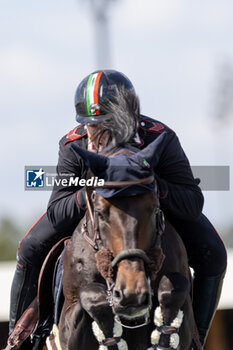 2023-09-01 - GAUDIANO Emanuele of Italy riding Crack Balou during the FEI European Jumping Championship 2023, Equestrian event on August 30, 2023 at hippodrome Snai San Siro in Milan, Italy - 2023 JUMPING EUROPEAN CHAMPIONSHIP - INTERNATIONALS - EQUESTRIAN