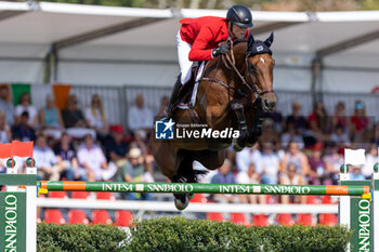 2023-09-01 - KUHNER Max of Austria riding Elektric Blue P during the FEI European Jumping Championship 2023, Equestrian event on August 30, 2023 at hippodrome Snai San Siro in Milan, Italy - 2023 JUMPING EUROPEAN CHAMPIONSHIP - INTERNATIONALS - EQUESTRIAN