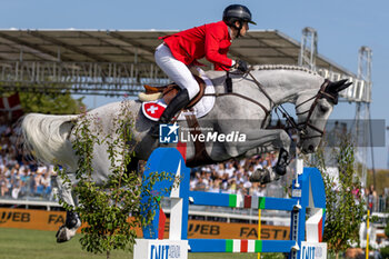 2023-09-01 - FUCHS Martin of Switzerland riding Leone Jei during the FEI European Jumping Championship 2023, Equestrian event on August 30, 2023 at hippodrome Snai San Siro in Milan, Italy - 2023 JUMPING EUROPEAN CHAMPIONSHIP - INTERNATIONALS - EQUESTRIAN
