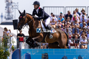 2023-09-03 - PERREAU Olivier of France riding GL Events Dorai d'Aiguilly during the FEI European Jumping Championship 2023, Equestrian event on September 3, 2023 at hippodrome Snai San Siro in Milan, Italy - 2023 JUMPING EUROPEAN CHAMPIONSHIP - INTERNATIONALS - EQUESTRIAN