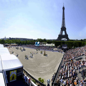 2023-06-24 - General view during the Longines Paris Eiffel Jumping 2023, Longines Global Champions Tour, Equestrian event on June 24, 2023 at Champ de Mars in Paris, France - EQUESTRIAN - PARIS EIFFEL JUMPING 2023 - INTERNATIONALS - EQUESTRIAN