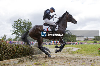 2023-08-12 - Nicolas TOUZAINT (FRA) ABSOLUT GOLD HDC competes during the cross-country event and took the 9 th rank at this event, at the FEI Eventing European Championship 2023, Equestrian CH-EU-CCI4-L event on August 12, 2023 at Haras du Pin in Le Pin-au-Haras, France - EQUESTRIAN - FEI EVENTING EUROPEAN CHAMPIONSHIP 2023 - INTERNATIONALS - EQUESTRIAN
