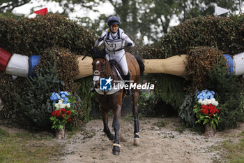 2023-08-12 - Laura COLLETT (GBR) LONDON 52 competes during the cross-country event and took the 14 th rank at this event, at the FEI Eventing European Championship 2023, Equestrian CH-EU-CCI4-L event on August 12, 2023 at Haras du Pin in Le Pin-au-Haras, France - EQUESTRIAN - FEI EVENTING EUROPEAN CHAMPIONSHIP 2023 - INTERNATIONALS - EQUESTRIAN
