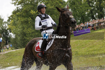 2023-08-12 - Nadja MINDER (SUI) TOBLERONE during the cross-country event and took the 27 th rank at this event, at the FEI Eventing European Championship 2023, Equestrian CH-EU-CCI4-L event on August 12, 2023 at Haras du Pin in Le Pin-au-Haras, France - EQUESTRIAN - FEI EVENTING EUROPEAN CHAMPIONSHIP 2023 - INTERNATIONALS - EQUESTRIAN