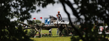 2023-08-12 - ELAINE PEN (NED) DIVALI competes during the cross-country event and gave up at fence FH:24 this event, at the FEI Eventing European Championship 2023, Equestrian CH-EU-CCI4-L event on August 12, 2023 at Haras du Pin in Le Pin-au-Haras, France - EQUESTRIAN - FEI EVENTING EUROPEAN CHAMPIONSHIP 2023 - INTERNATIONALS - EQUESTRIAN