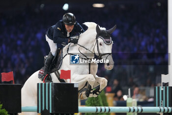 12/11/2023 - Hans Dieter Dreher (GER) riding Elysium in action during the CSI5* - W Longines FEI World Cup Competition presented by Scuderia 1918 - Verona Jumping at 125th edition of Fieracavalli on November 12, 2023, Verona, Italy. - CSI5* - W LONGINES FEI WORLD CUP COMPETITION - VERONA JUMPING - INTERNAZIONALI - EQUITAZIONE