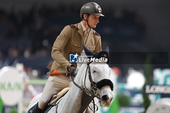 12/11/2023 - Alberto Zorzi (ITA) riding Highlight Win action during the CSI5* - W Longines FEI World Cup Competition presented by Scuderia 1918 - Verona Jumping at 125th edition of Fieracavalli on November 12, 2023, Verona, Italy. - CSI5* - W LONGINES FEI WORLD CUP COMPETITION - VERONA JUMPING - INTERNAZIONALI - EQUITAZIONE