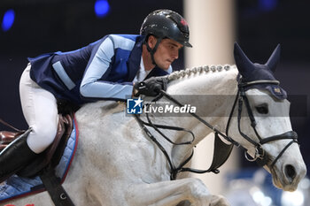 2023-11-12 - Olivier Philippaerts (BEL) riding H&M Legend of Love in action during the CSI5* - W Longines FEI World Cup Competition presented by Scuderia 1918 - Verona Jumping at 125th edition of Fieracavalli on November 12, 2023, Verona, Italy. - CSI5* - W LONGINES FEI WORLD CUP COMPETITION - VERONA JUMPING - INTERNATIONALS - EQUESTRIAN
