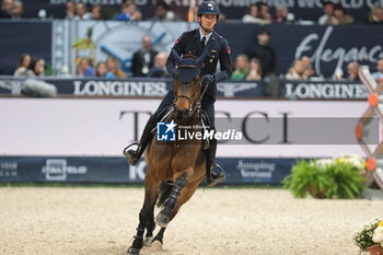 12/11/2023 - Lorenzo De Luca (ITA) riding Cappuccino 194 in action during the CSI5* - W Longines FEI World Cup Competition presented by Scuderia 1918 - Verona Jumping at 125th edition of Fieracavalli on November 12, 2023, Verona, Italy. - CSI5* - W LONGINES FEI WORLD CUP COMPETITION - VERONA JUMPING - INTERNAZIONALI - EQUITAZIONE