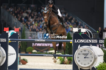 2023-11-12 - Kendra Claricia Brink (GER) riding In Time in action during the CSI5* - W Longines FEI World Cup Competition presented by Scuderia 1918 - Verona Jumping at 125th edition of Fieracavalli on November 12, 2023, Verona, Italy. - CSI5* - W LONGINES FEI WORLD CUP COMPETITION - VERONA JUMPING - INTERNATIONALS - EQUESTRIAN