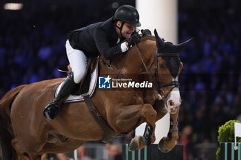 12/11/2023 - Johan Sebastien Gulliksen (NOR) riding Harwich VDL in action during the CSI5* - W Longines FEI World Cup Competition presented by Scuderia 1918 - Verona Jumping at 125th edition of Fieracavalli on November 12, 2023, Verona, Italy. - CSI5* - W LONGINES FEI WORLD CUP COMPETITION - VERONA JUMPING - INTERNAZIONALI - EQUITAZIONE