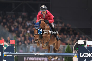 12/11/2023 - Pius Schweitzer (SUI) riding Chelsea Z in action during the CSI5* - W Longines FEI World Cup Competition presented by Scuderia 1918 - Verona Jumping at 125th edition of Fieracavalli on November 12, 2023, Verona, Italy. - CSI5* - W LONGINES FEI WORLD CUP COMPETITION - VERONA JUMPING - INTERNAZIONALI - EQUITAZIONE