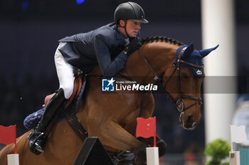 12/11/2023 - Ben Maher (GBR) riding Dallas Vegas Batilly in action during the CSI5* - W Longines FEI World Cup Competition presented by Scuderia 1918 - Verona Jumping at 125th edition of Fieracavalli on November 12, 2023, Verona, Italy. - CSI5* - W LONGINES FEI WORLD CUP COMPETITION - VERONA JUMPING - INTERNAZIONALI - EQUITAZIONE