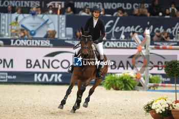 12/11/2023 - Janika Sprunger (SUI) riding Orelie in action during the CSI5* - W Longines FEI World Cup Competition presented by Scuderia 1918 - Verona Jumping at 125th edition of Fieracavalli on November 12, 2023, Verona, Italy. - CSI5* - W LONGINES FEI WORLD CUP COMPETITION - VERONA JUMPING - INTERNAZIONALI - EQUITAZIONE