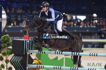 2023-11-12 - Nicola Philippaerts (BEL) riding Katanga v/h Dingeshof in action during the barrage of CSI5* - W Longines FEI World Cup Competition presented by Scuderia 1918 - Verona Jumping at 125th edition of Fieracavalli on November 12, 2023, Verona, Italy. - CSI5* - W LONGINES FEI WORLD CUP COMPETITION - VERONA JUMPING - INTERNATIONALS - EQUESTRIAN