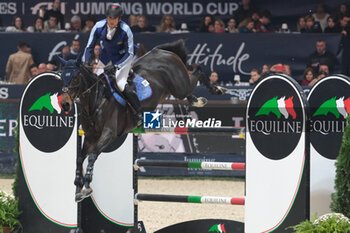2023-11-12 - Nicola Philippaerts (BEL) riding Katanga v/h Dingeshof in action during the barrage of CSI5* - W Longines FEI World Cup Competition presented by Scuderia 1918 - Verona Jumping at 125th edition of Fieracavalli on November 12, 2023, Verona, Italy. - CSI5* - W LONGINES FEI WORLD CUP COMPETITION - VERONA JUMPING - INTERNATIONALS - EQUESTRIAN