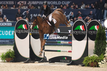 12/11/2023 - Johan Sebastian Gulliksen (NOR) riding Harwich VDL in action during the barrage of CSI5* - W Longines FEI World Cup Competition presented by Scuderia 1918 - Verona Jumping at 125th edition of Fieracavalli on November 12, 2023, Verona, Italy. - CSI5* - W LONGINES FEI WORLD CUP COMPETITION - VERONA JUMPING - INTERNAZIONALI - EQUITAZIONE