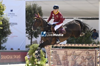 2023-09-15 - Max Kuhner (AUT) of Shanghai Swans during Global Champions League of Rome - 1.55m Against the Clock, No Jump Off, Circo Massimo in Rome, Italy, on September 15, 2023. - LONGINGS GLOBAL CHAMPIONS TOUR - INTERNATIONALS - EQUESTRIAN