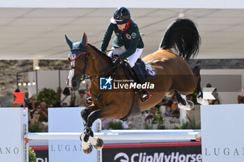 2023-09-15 - Beth Underhill (CAN) of Rome Gladiators during Global Champions League of Rome - 1.55m Against the Clock, No Jump Off, Circo Massimo in Rome, Italy, on September 15, 2023. - LONGINGS GLOBAL CHAMPIONS TOUR - INTERNATIONALS - EQUESTRIAN