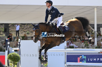 2023-09-15 - Ben Maher (GBR) of Paris Panthers during Global Champions League of Rome - 1.55m Against the Clock, No Jump Off, Circo Massimo in Rome, Italy, on September 15, 2023. - LONGINGS GLOBAL CHAMPIONS TOUR - INTERNATIONALS - EQUESTRIAN